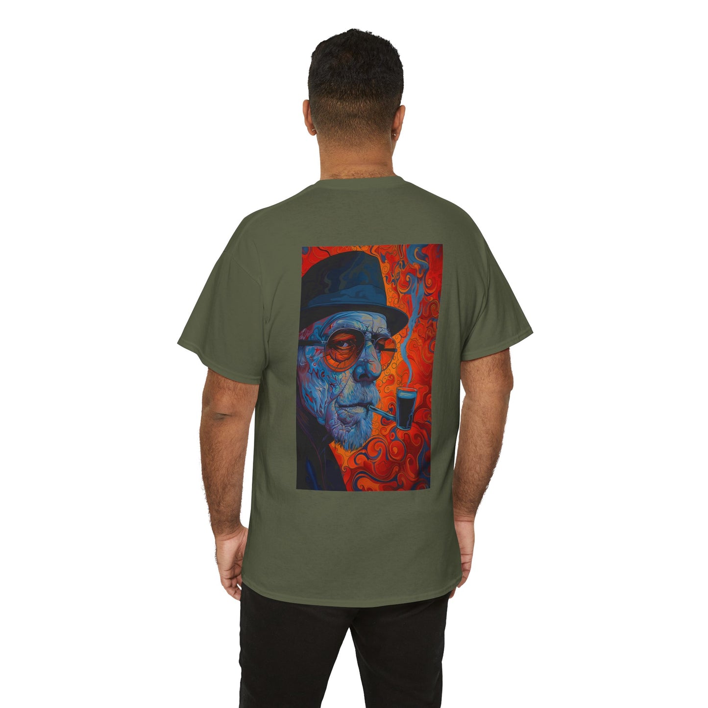 Heisenberg 01B - Unisex Heavy Cotton Tee - Image on the Back