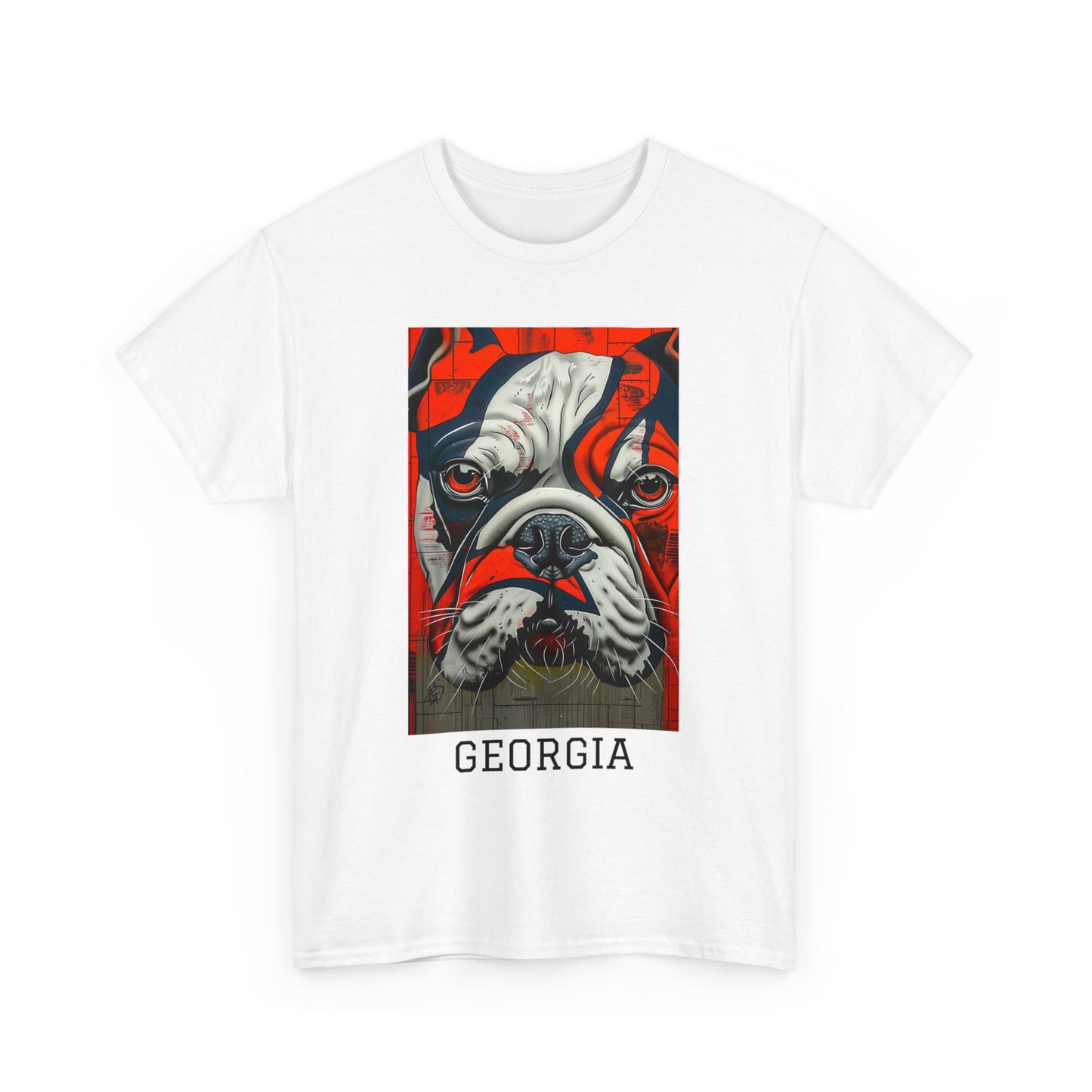 Georgia 01F - Unisex Heavy Cotton Tee - Image on the Front