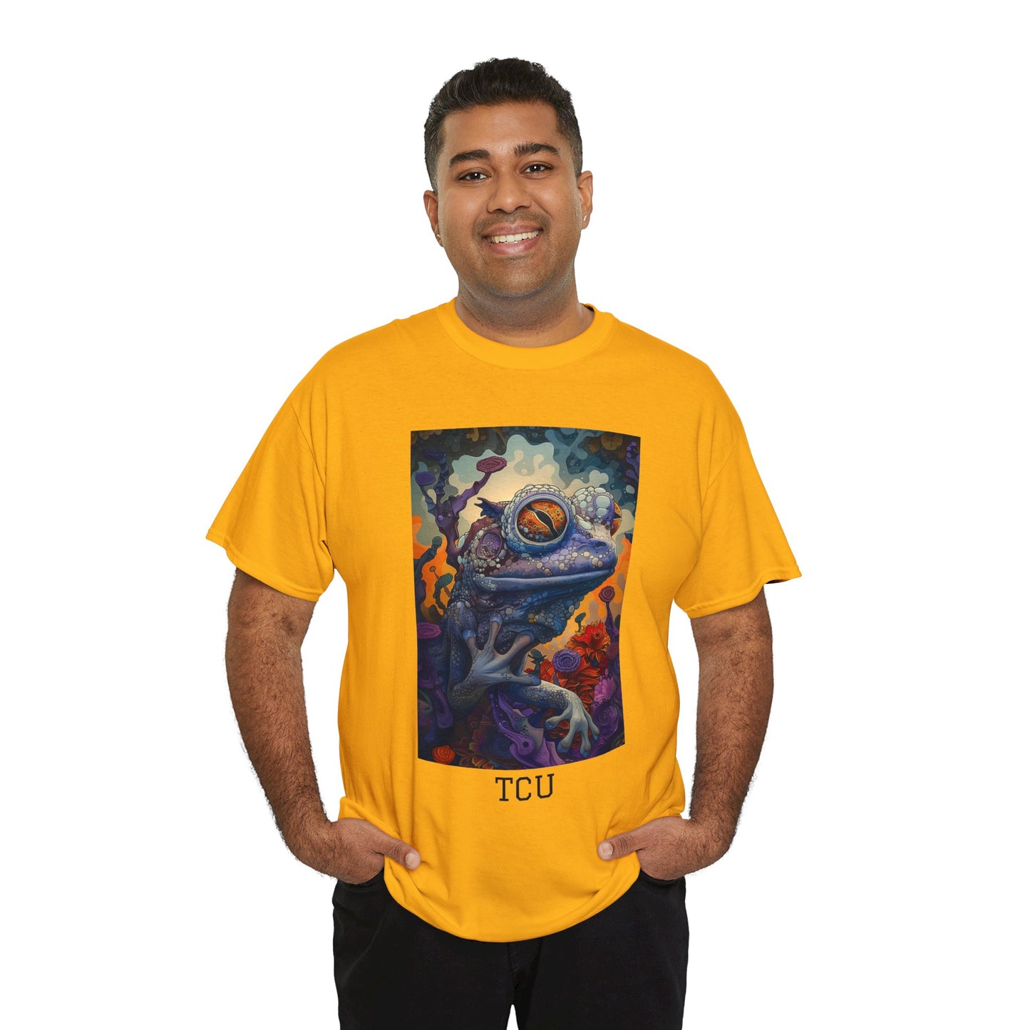 TCU 02F - Unisex Heavy Cotton Tee - Image on the Front