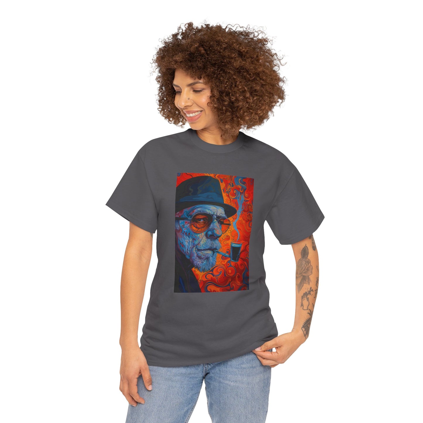 Heisenberg 01F - Unisex Heavy Cotton Tee - Image on the Front