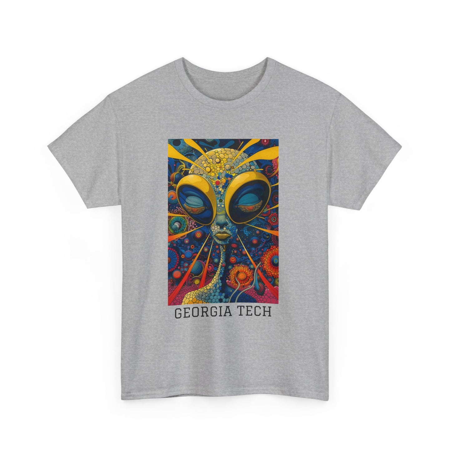 Georgia Tech 04F - Unisex Heavy Cotton Tee - Image on the Front