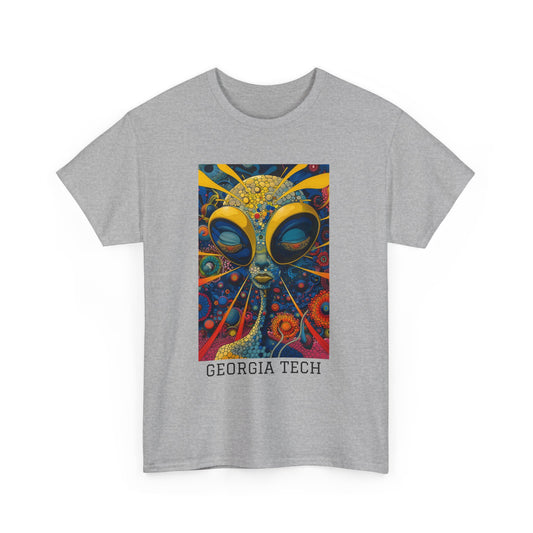 Georgia Tech 04F - Unisex Heavy Cotton Tee - Image on the Front