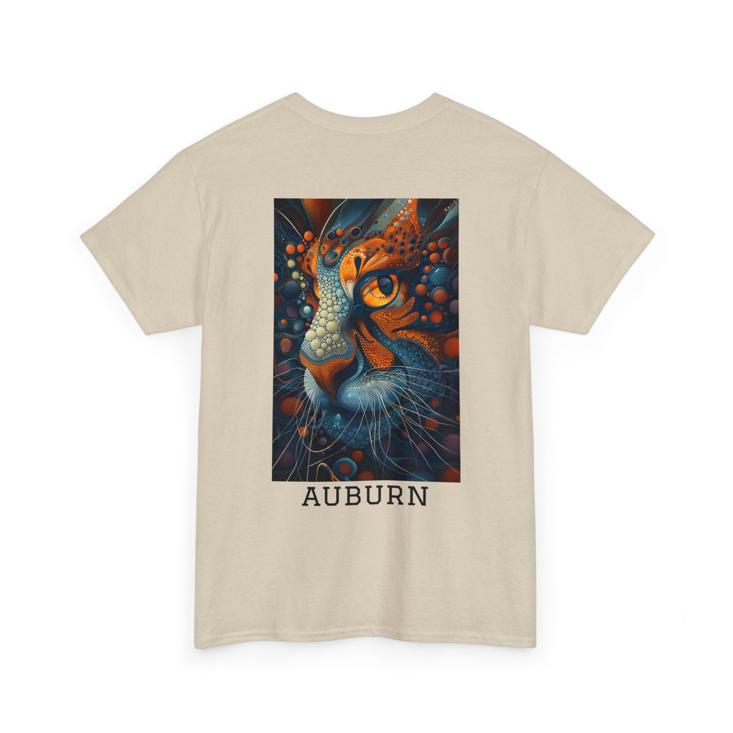 Auburn 01B - Unisex Heavy Cotton Tee - Image on the Back