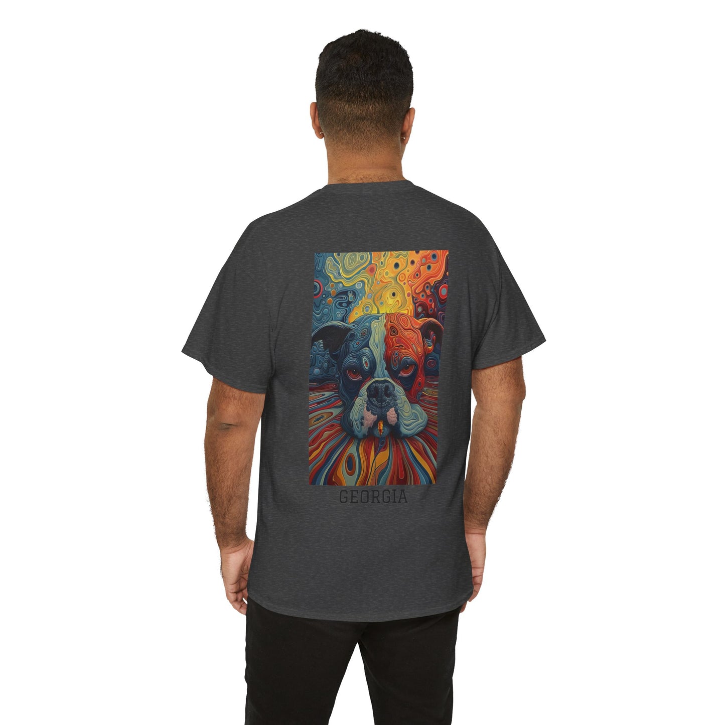 Georgia 03B - Unisex Heavy Cotton Tee - Image on the Back