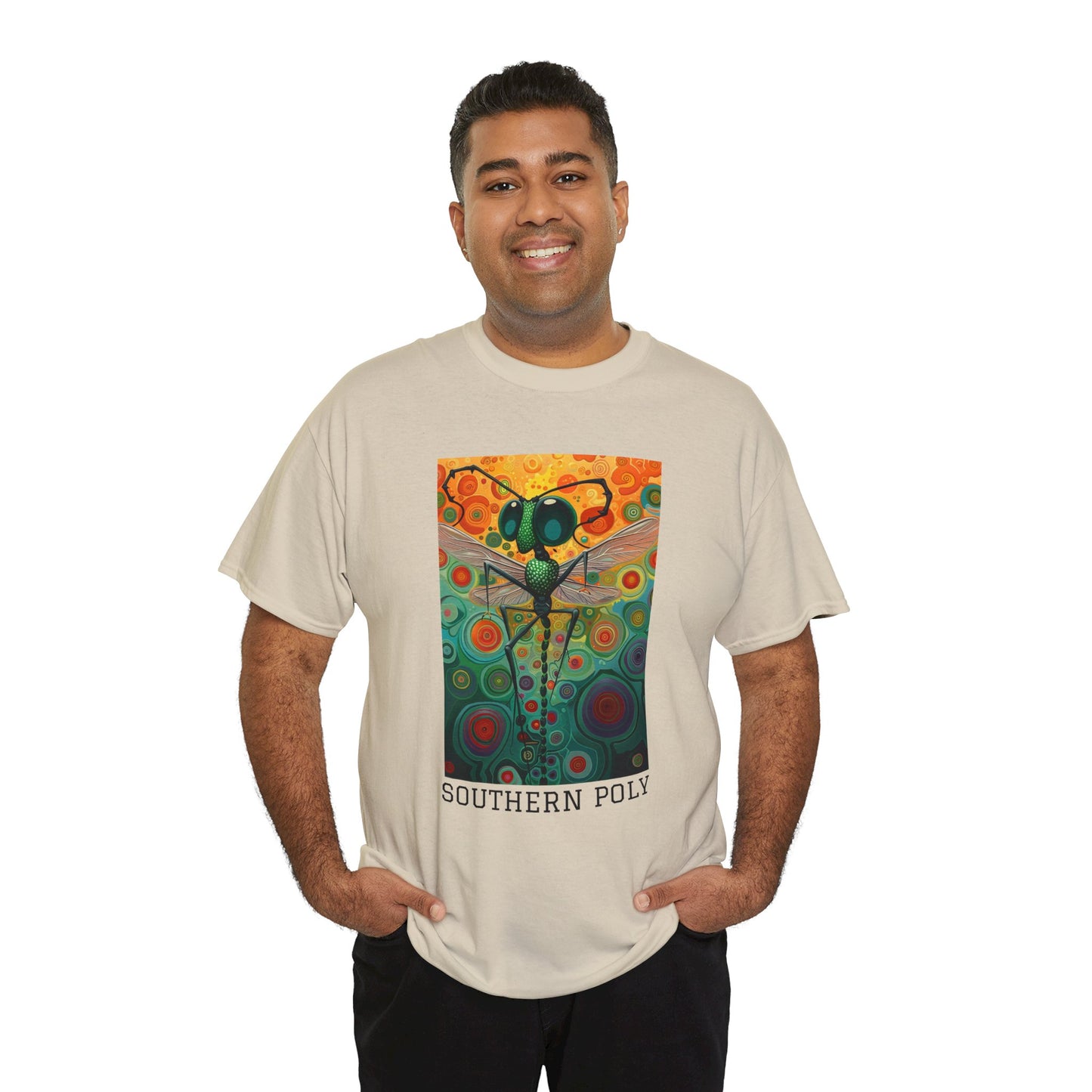 Southern Poly 01F - Unisex Heavy Cotton Tee - Image on the Front