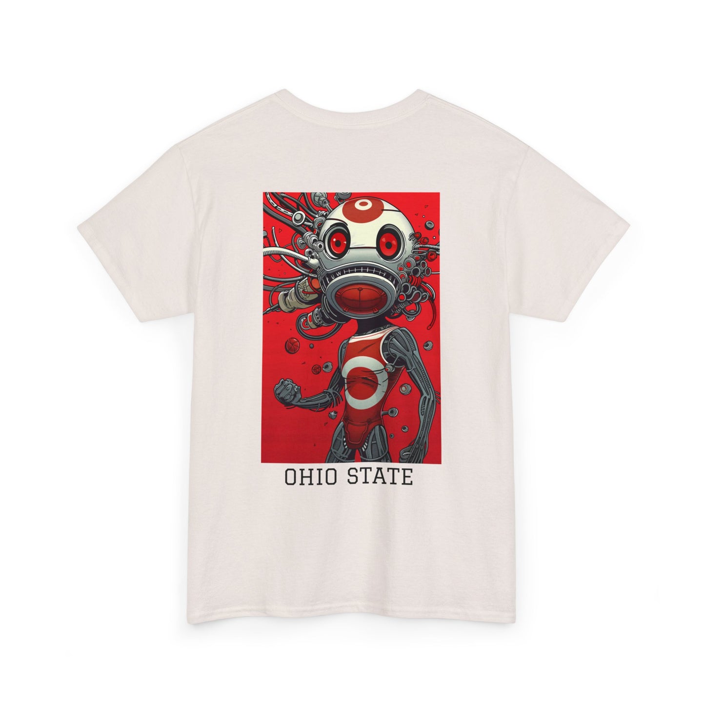 Ohio State 01B - Unisex Heavy Cotton Tee - Image on the Back