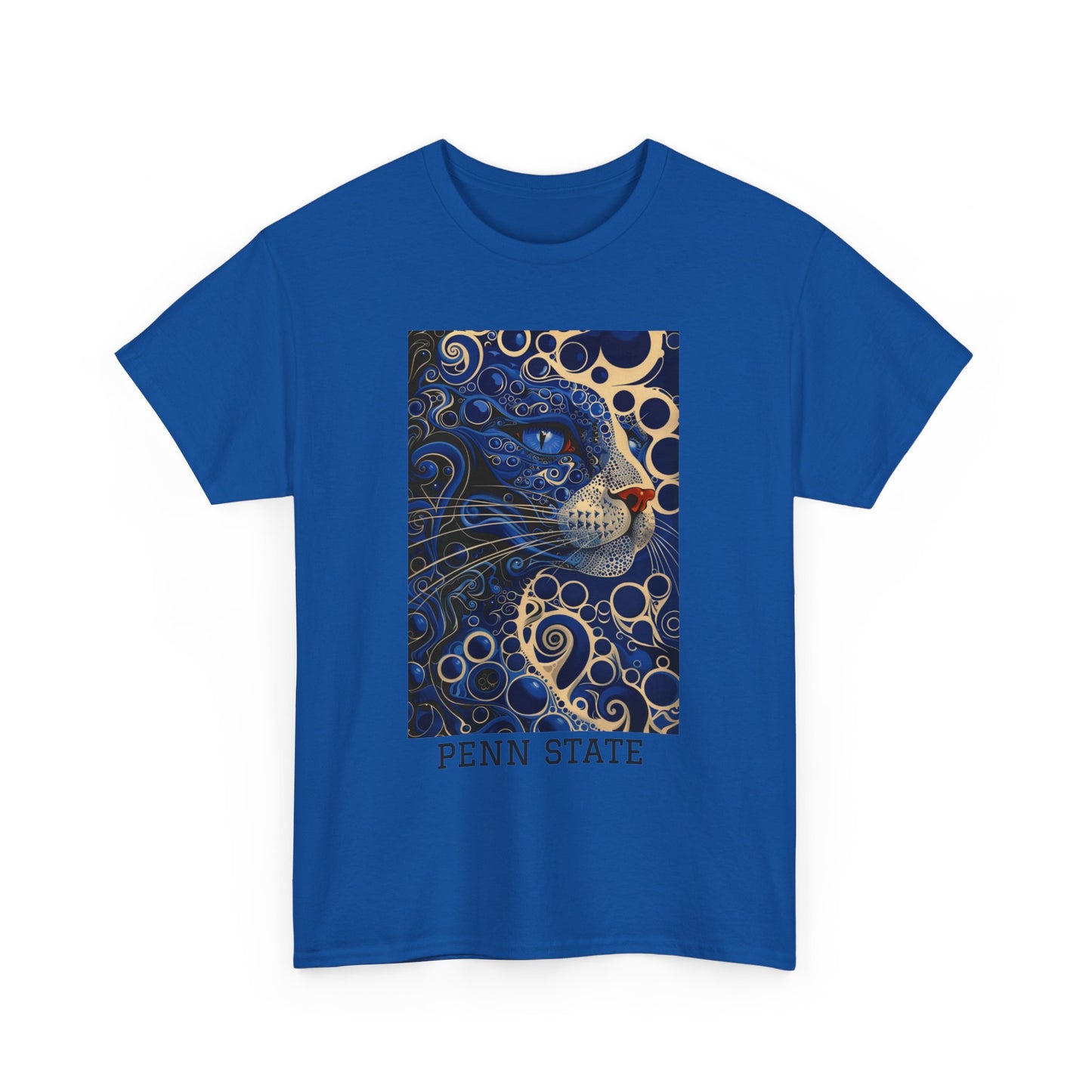 Penn State 01F - Unisex Heavy Cotton Tee - Image on the Front