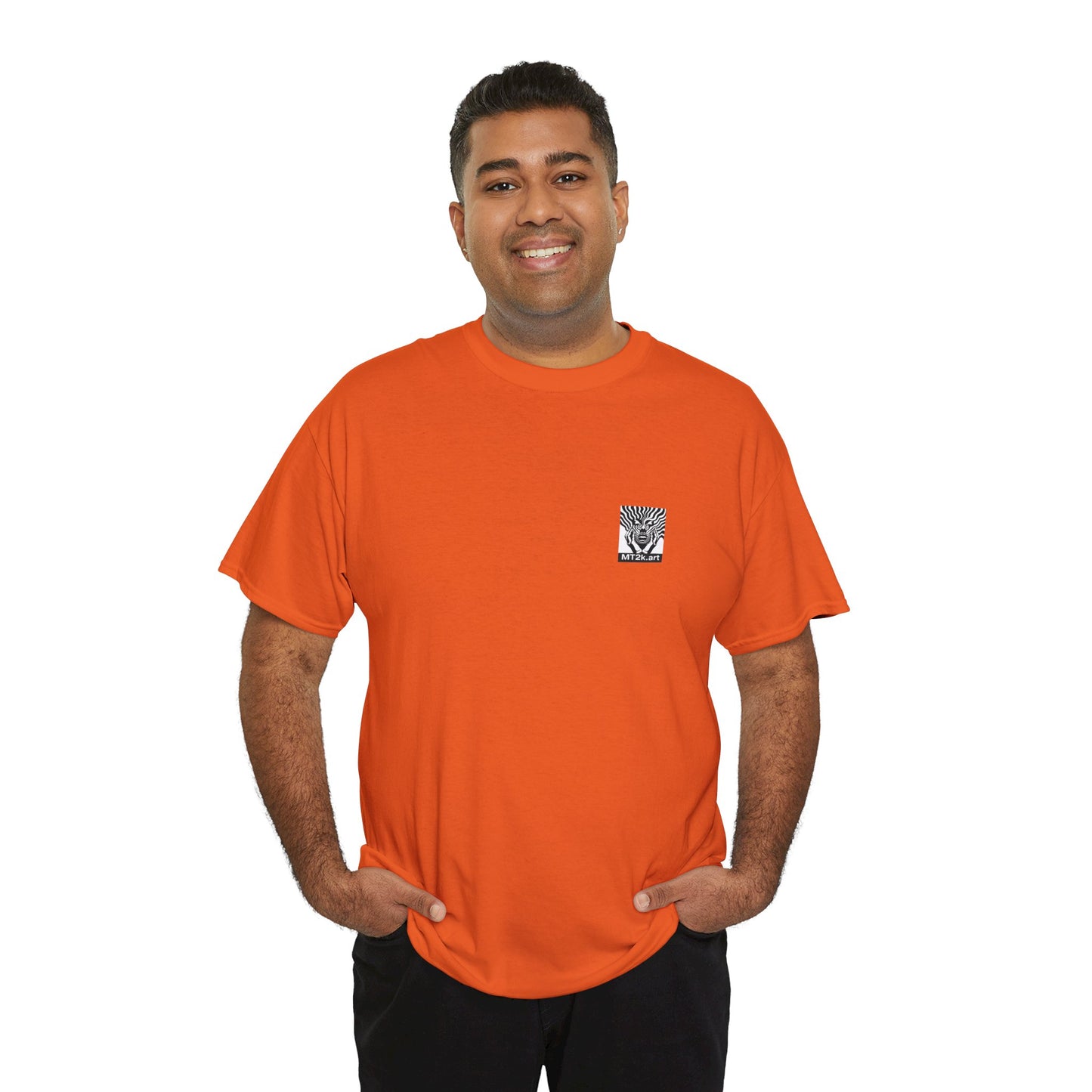 LSU 01B - Unisex Heavy Cotton Tee - Image on the Back