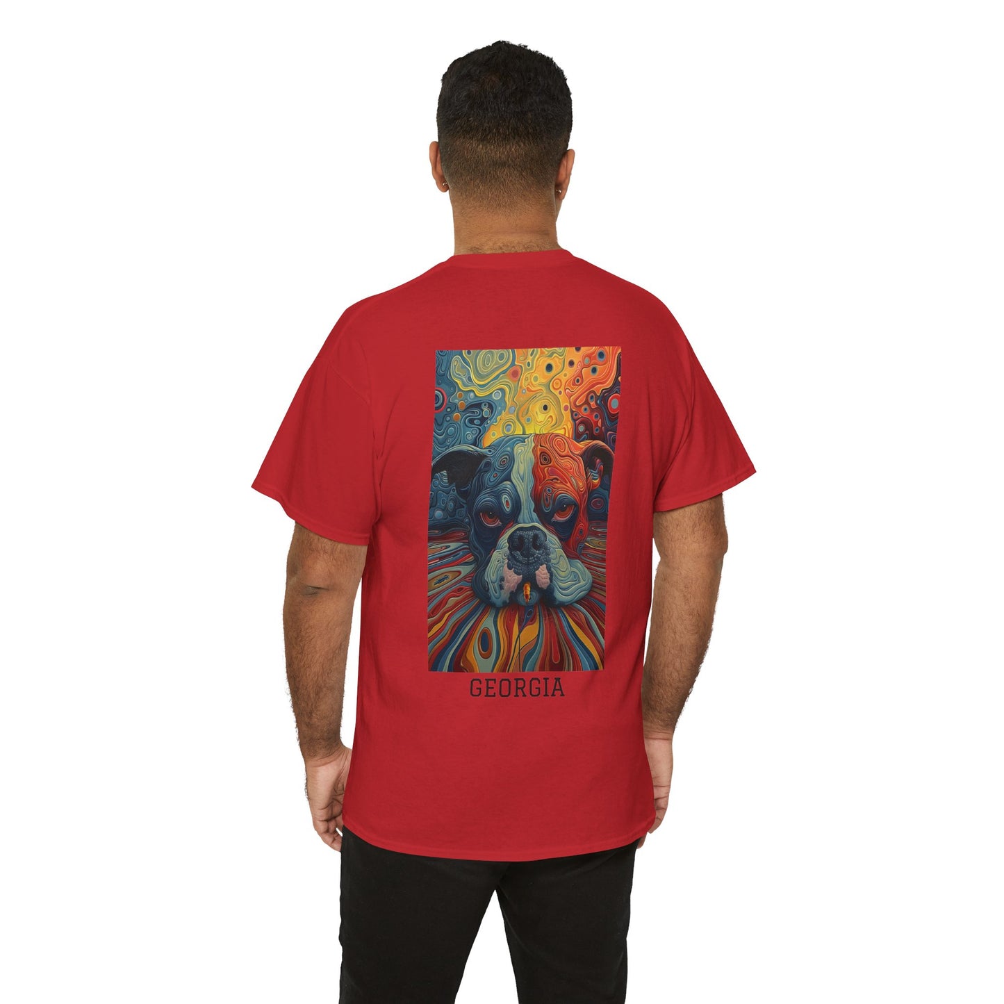 Georgia 03B - Unisex Heavy Cotton Tee - Image on the Back