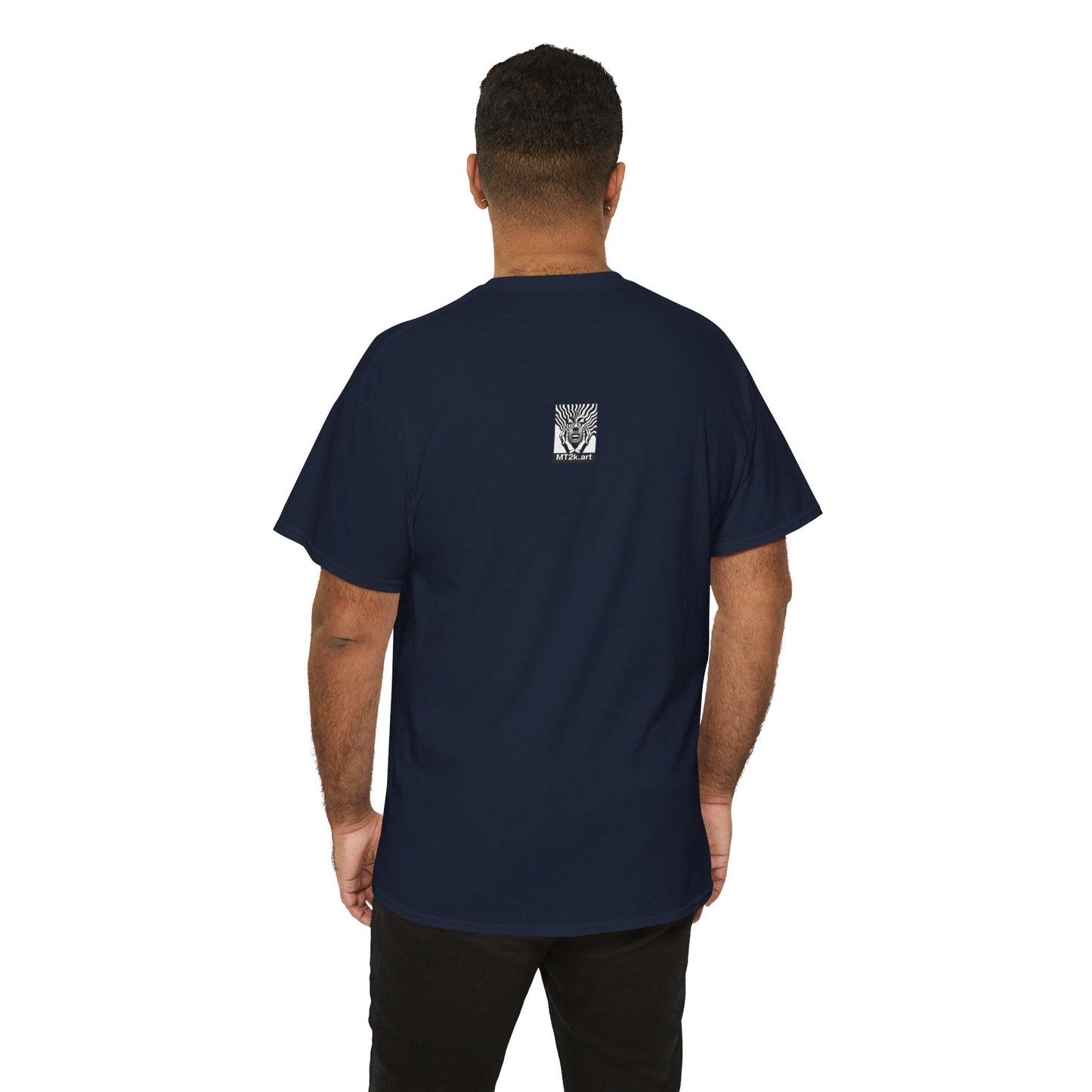 Notre Dame 02F - Unisex Heavy Cotton Tee - Image on the Front