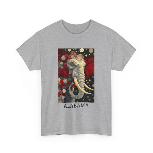 Alabama 01F - Unisex Heavy Cotton Tee - Image on the Front