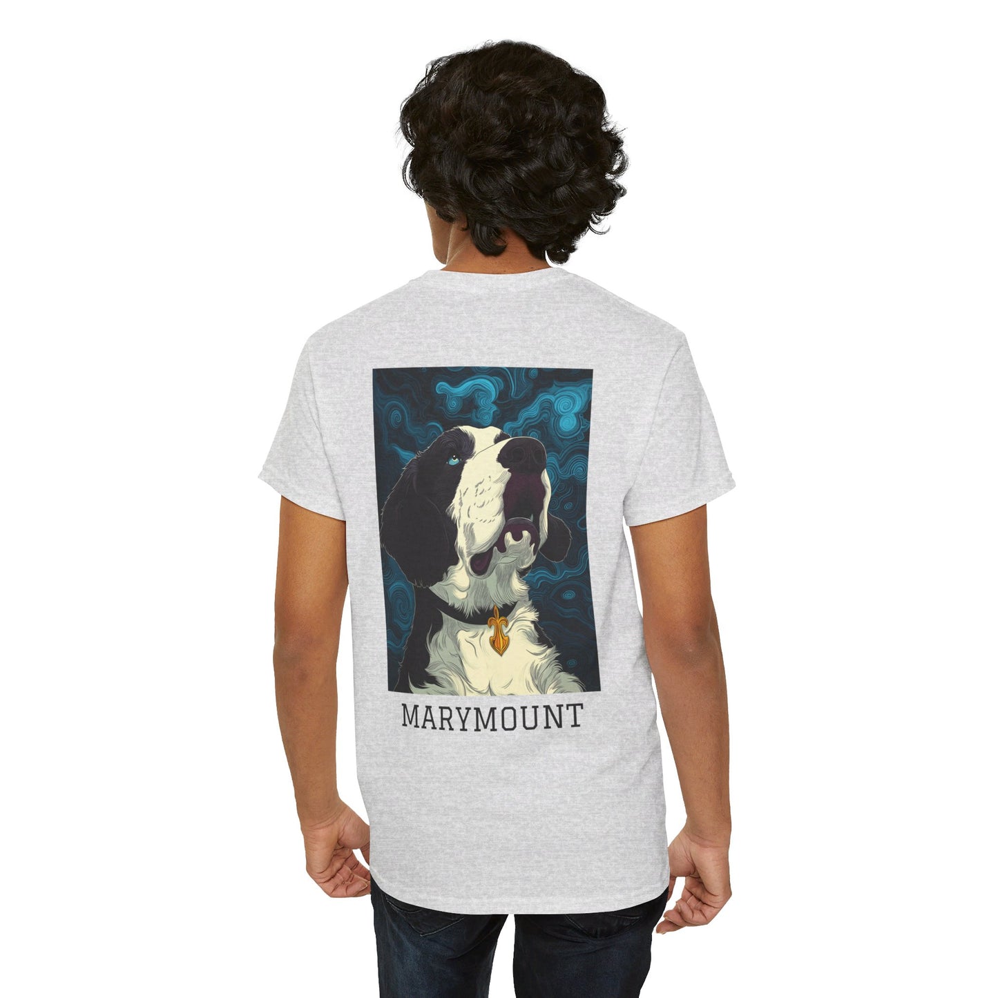 Marymount 01B - Unisex Heavy Cotton Tee - Image on the Back