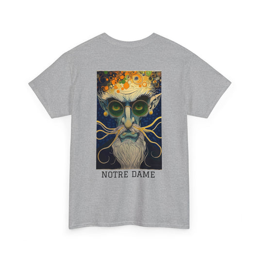 Notre Dame 02B - Unisex Heavy Cotton Tee - Image on the Back