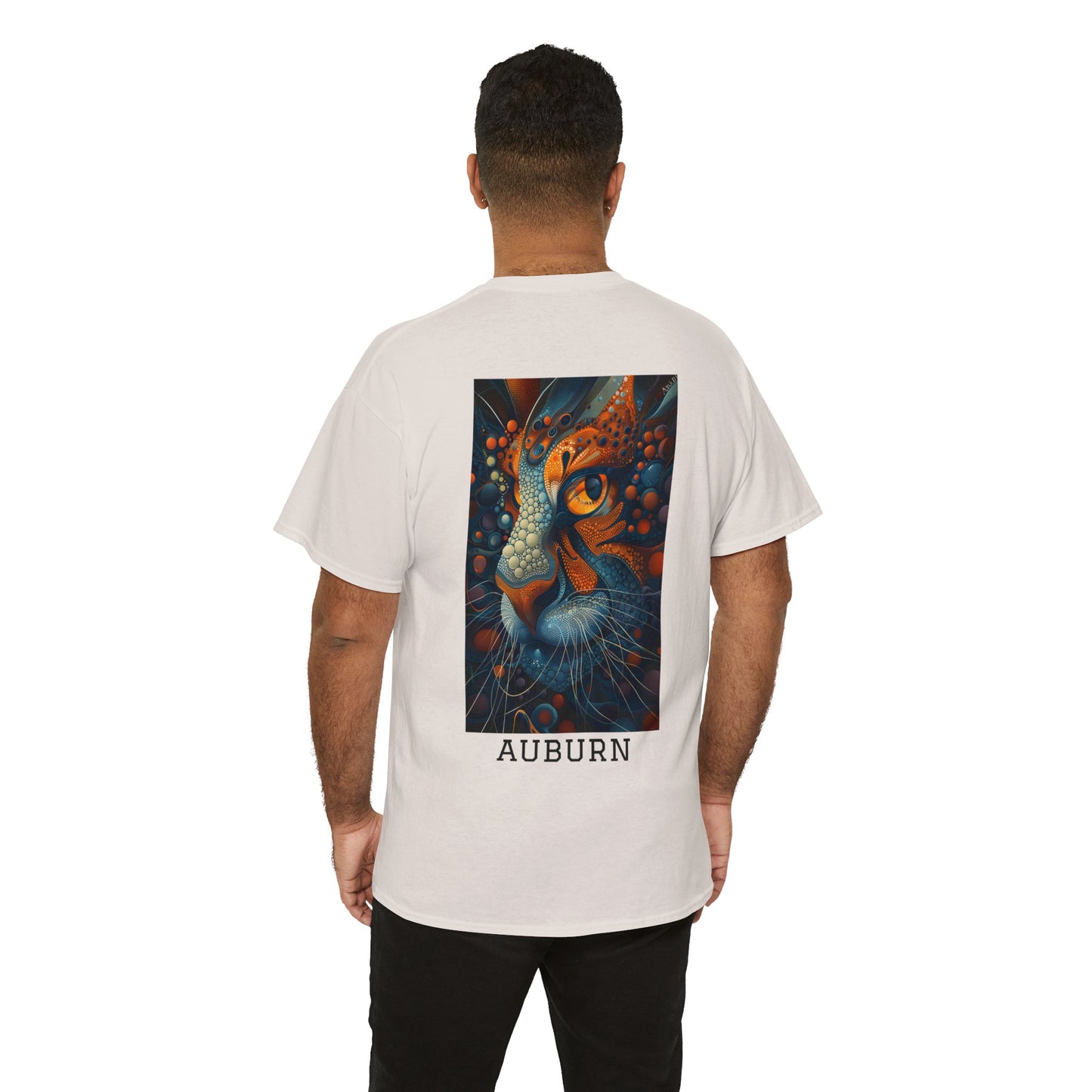 Auburn 01B - Unisex Heavy Cotton Tee - Image on the Back