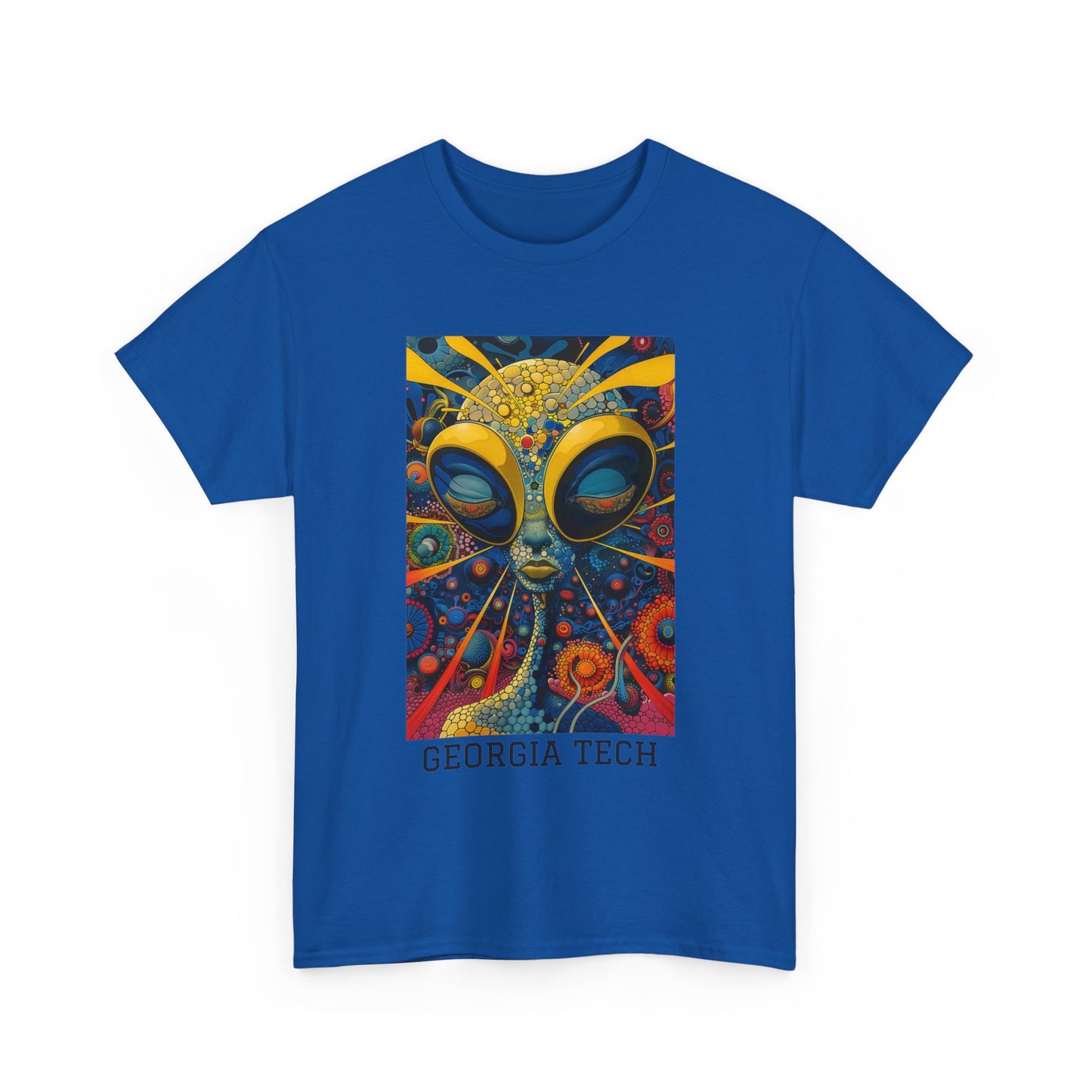 Georgia Tech 04F - Unisex Heavy Cotton Tee - Image on the Front