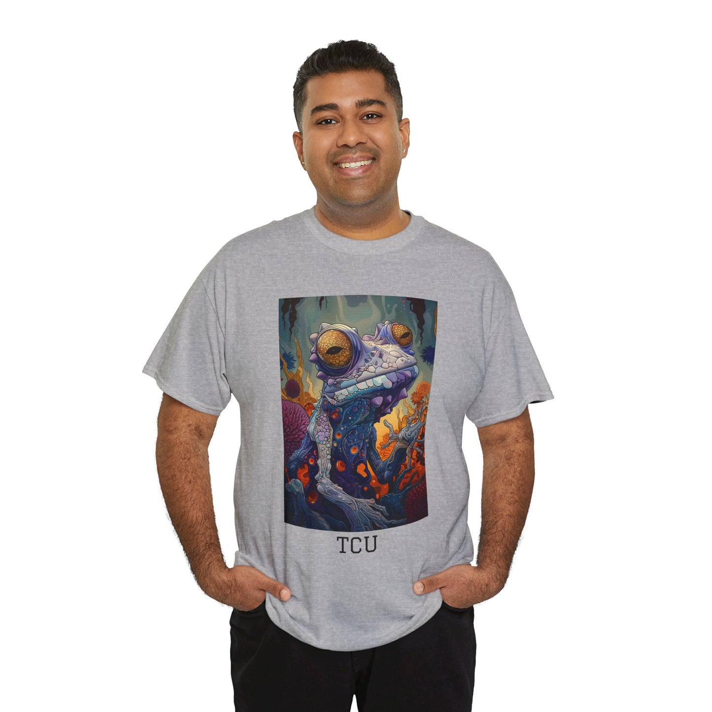 TCU 01F - Unisex Heavy Cotton Tee - Image on the Front