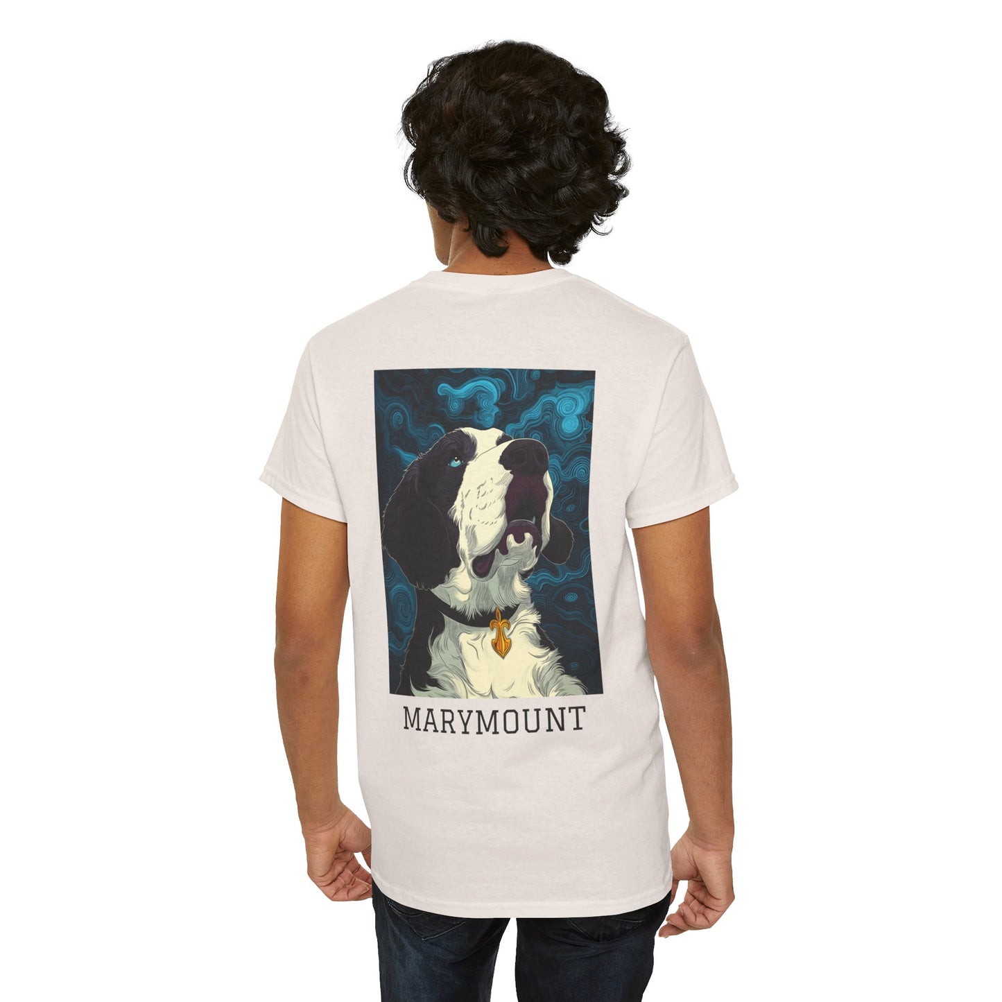 Marymount 01B - Unisex Heavy Cotton Tee - Image on the Back
