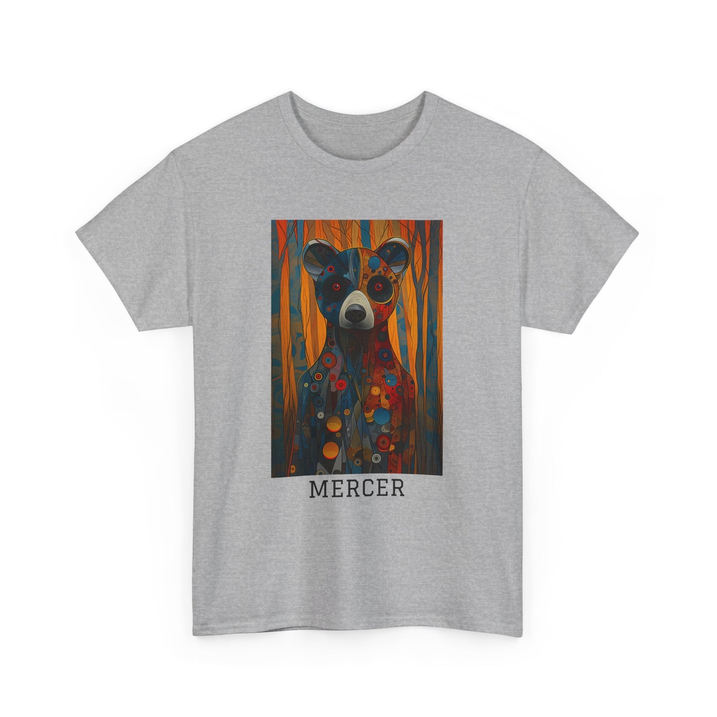 Mercer 01F - Unisex Heavy Cotton Tee - Image on the Front