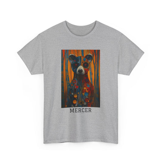 Mercer 01F - Unisex Heavy Cotton Tee - Image on the Front