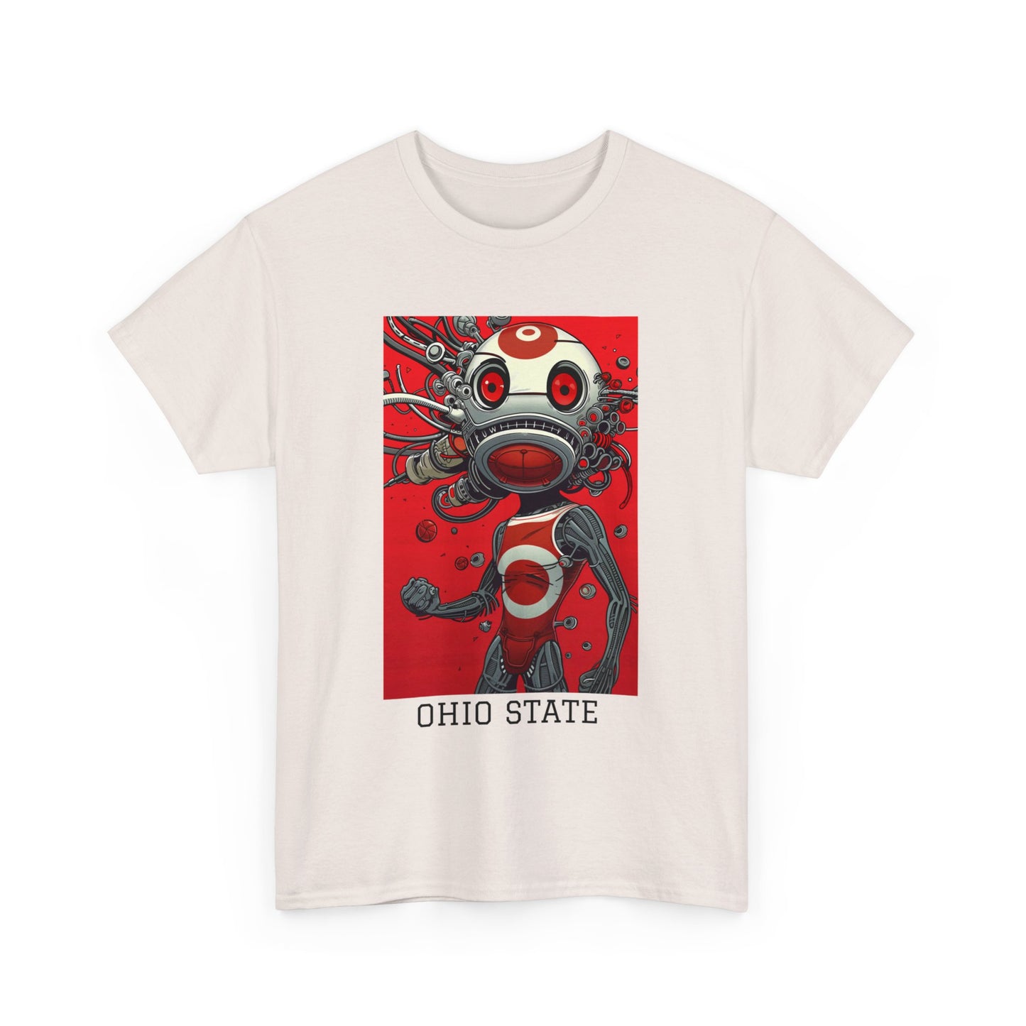 Ohio State 01F - Unisex Heavy Cotton Tee - Image on the Front