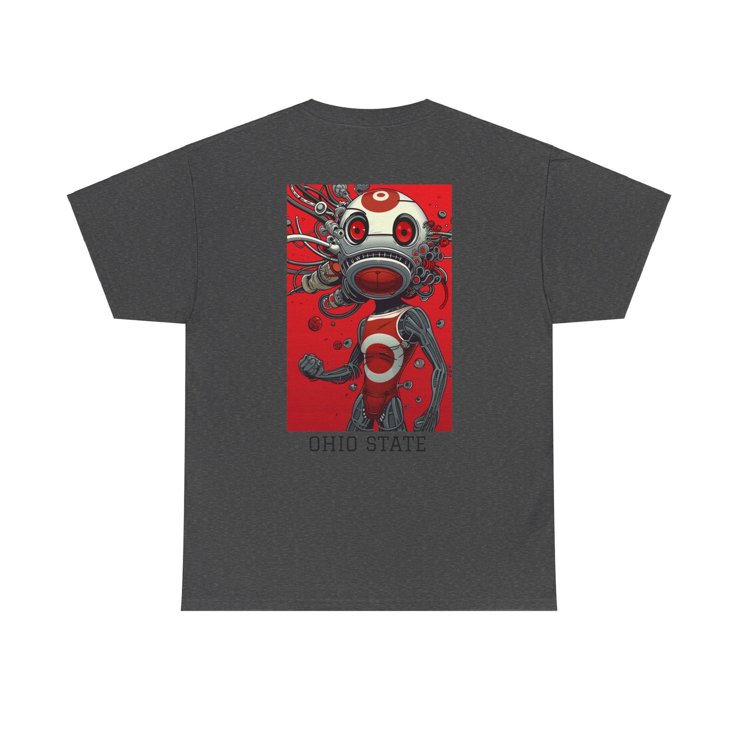 Ohio State 01B - Unisex Heavy Cotton Tee - Image on the Back