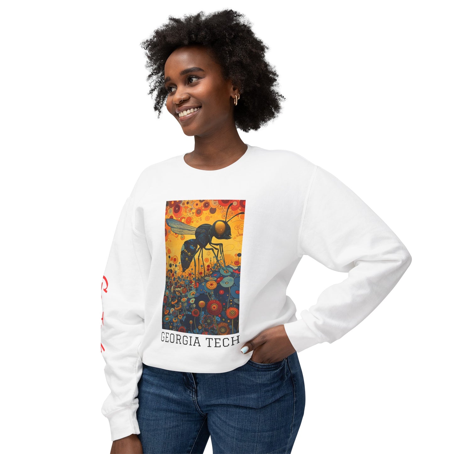 Georgia Tech 01 Sweatshirt - Unisex Lightweight Crewneck