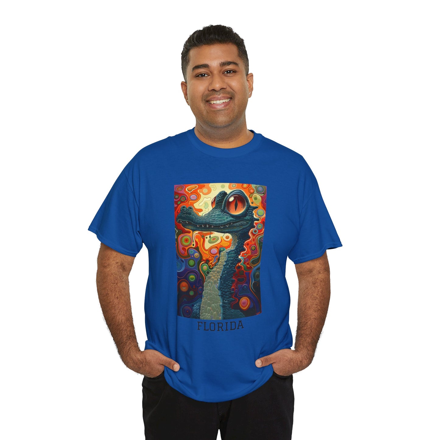 Florida 01F - Unisex Heavy Cotton Tee - Image on the Front