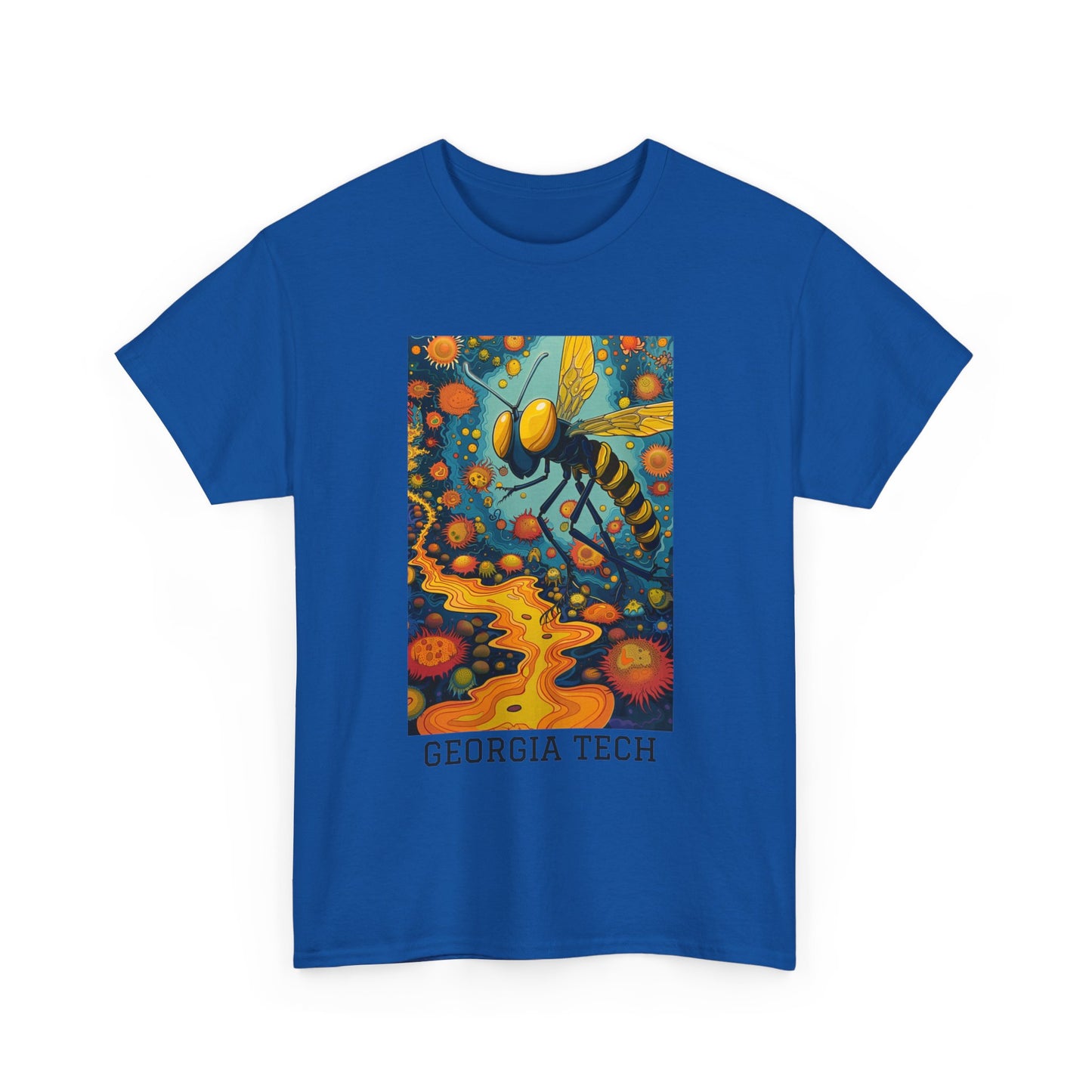 Georgia Tech 03F - Unisex Heavy Cotton Tee - Image on the Front