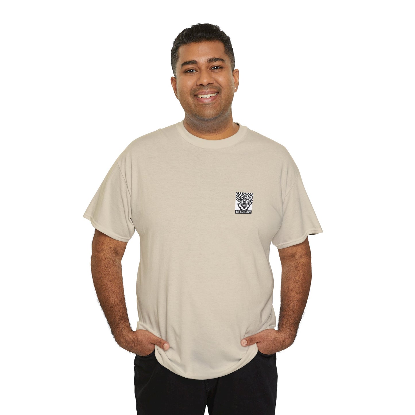 LSU 01B - Unisex Heavy Cotton Tee - Image on the Back