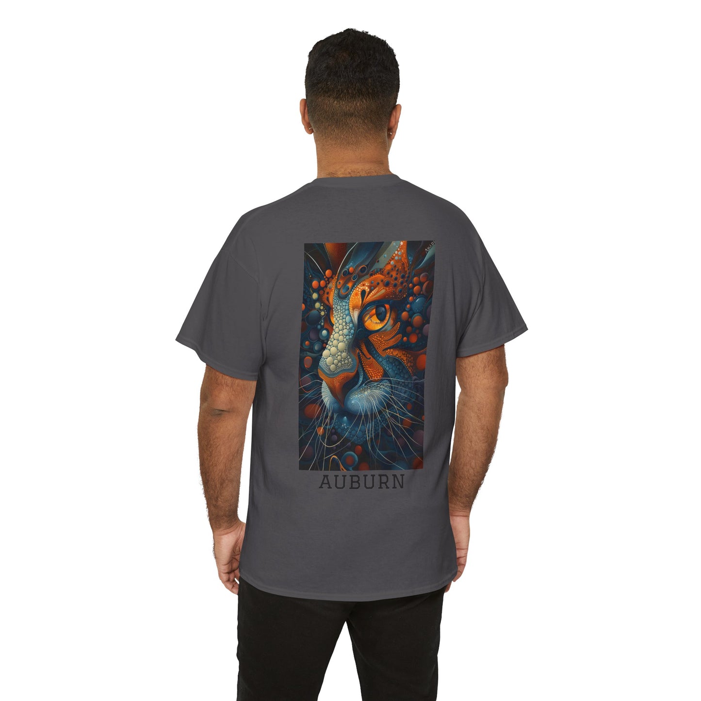 Auburn 01B - Unisex Heavy Cotton Tee - Image on the Back