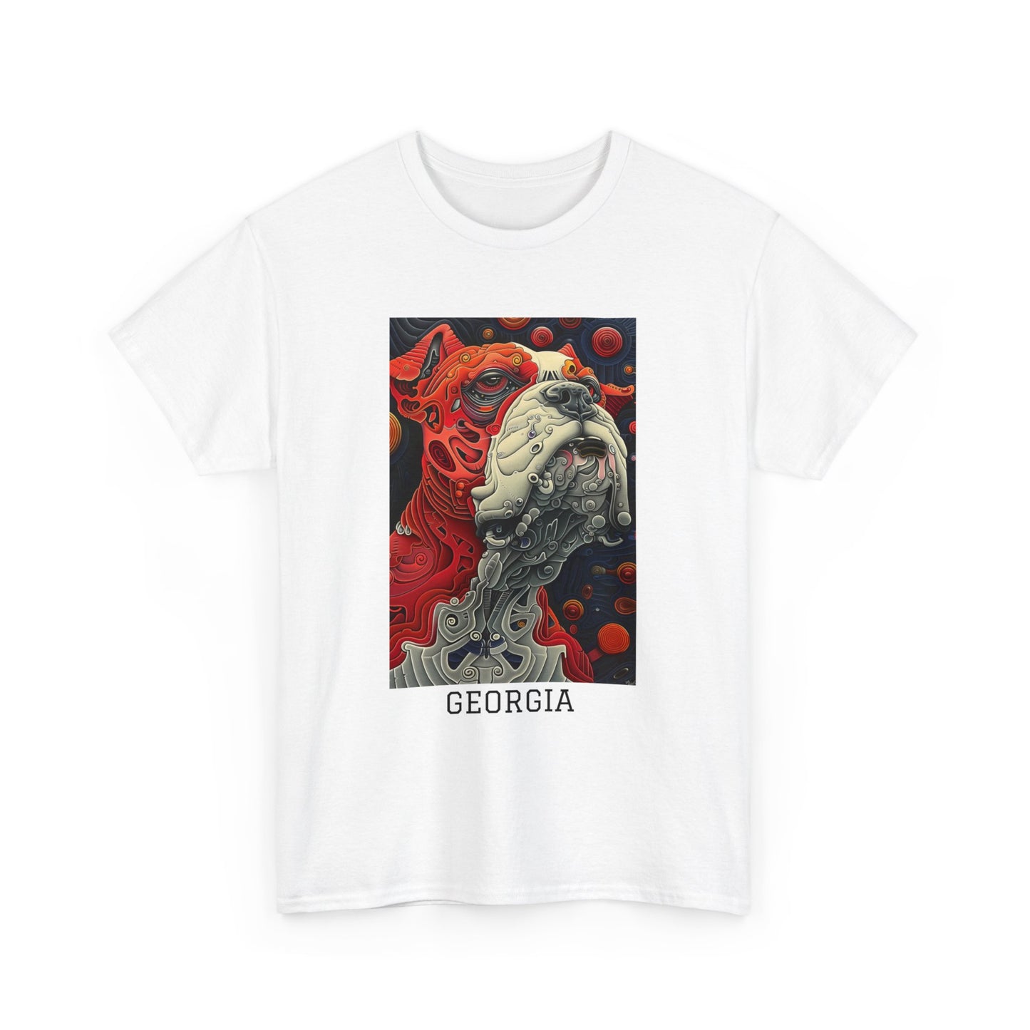 Georgia 02F - Unisex Heavy Cotton Tee - Image on the Front