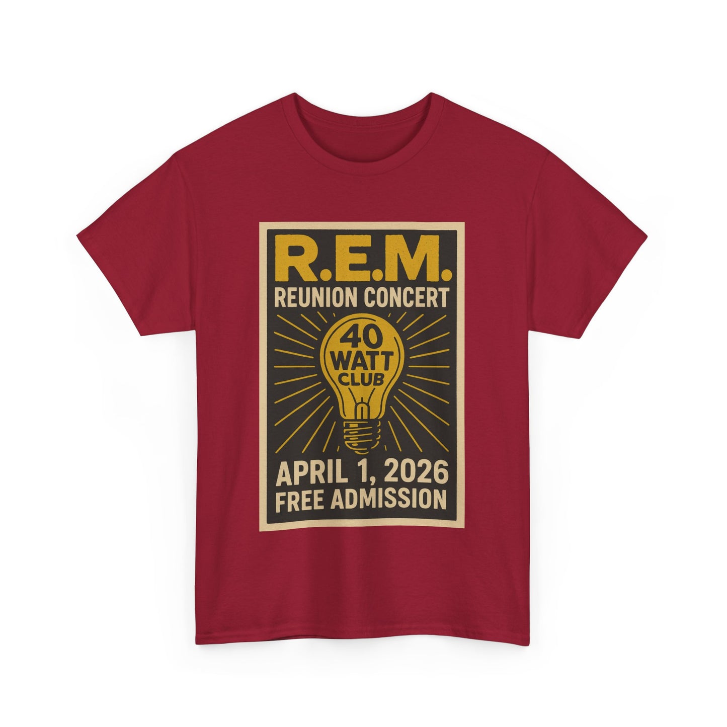 R.E.M. Reunion Concert Shirt v2