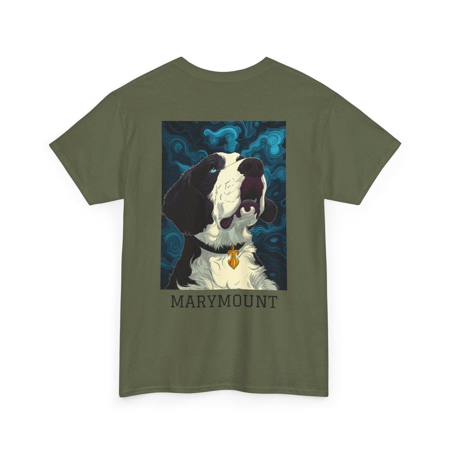 Marymount 01B - Unisex Heavy Cotton Tee - Image on the Back