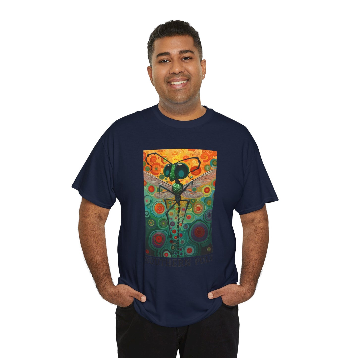 Southern Poly 01F - Unisex Heavy Cotton Tee - Image on the Front