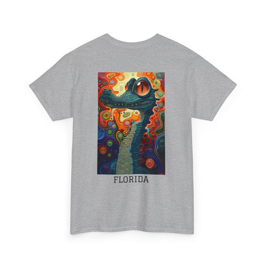 Florida 01B - Unisex Heavy Cotton Tee - Image on the Back