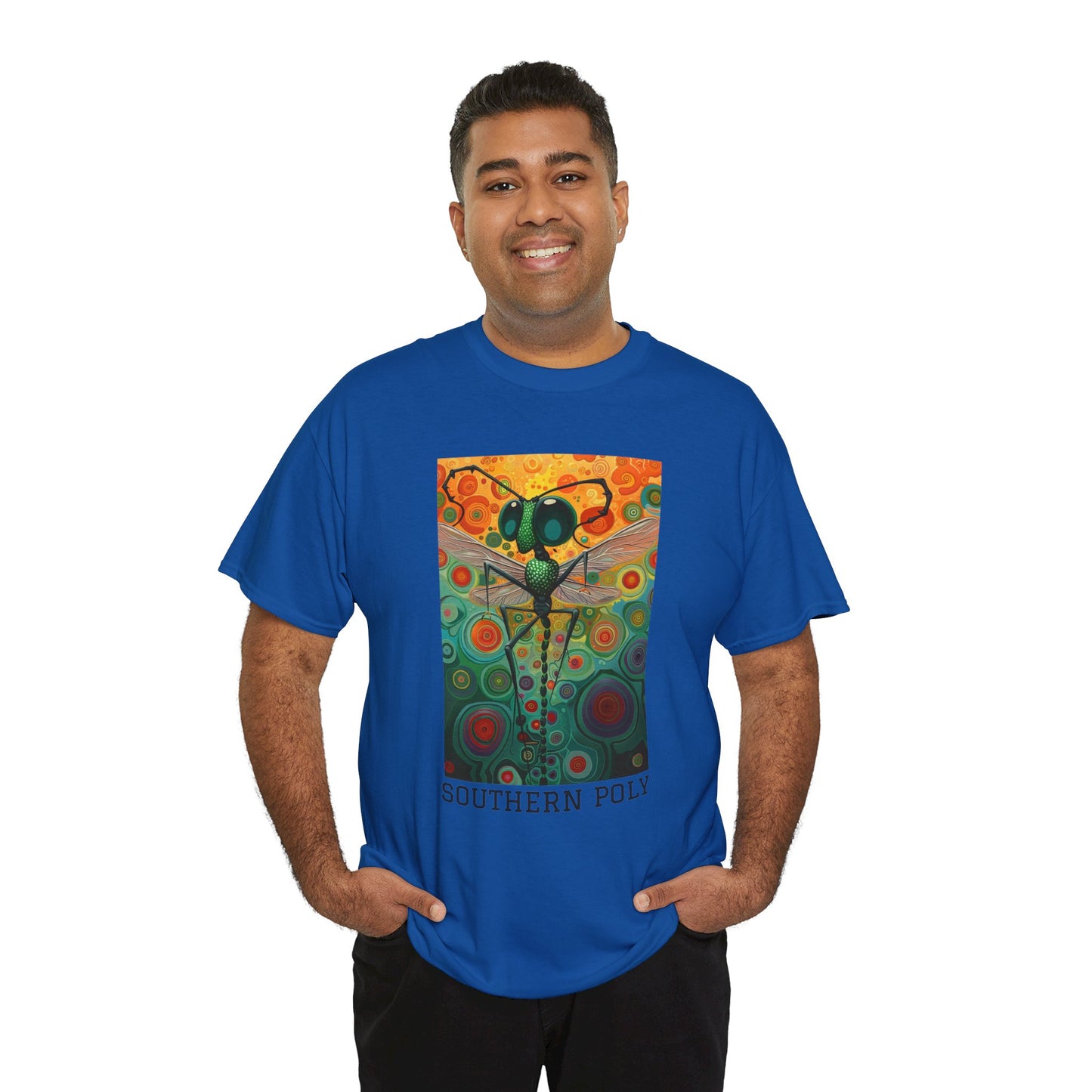 Southern Poly 01F - Unisex Heavy Cotton Tee - Image on the Front