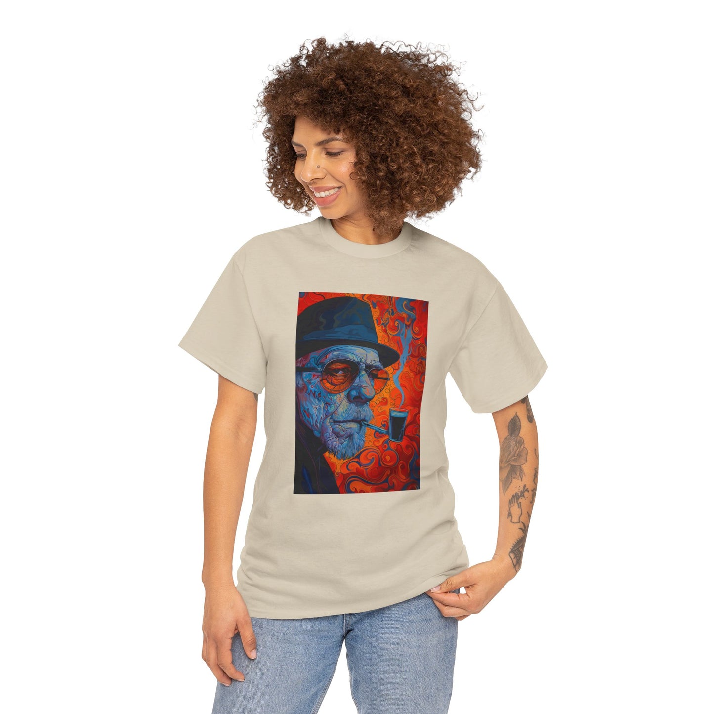 Heisenberg 01F - Unisex Heavy Cotton Tee - Image on the Front