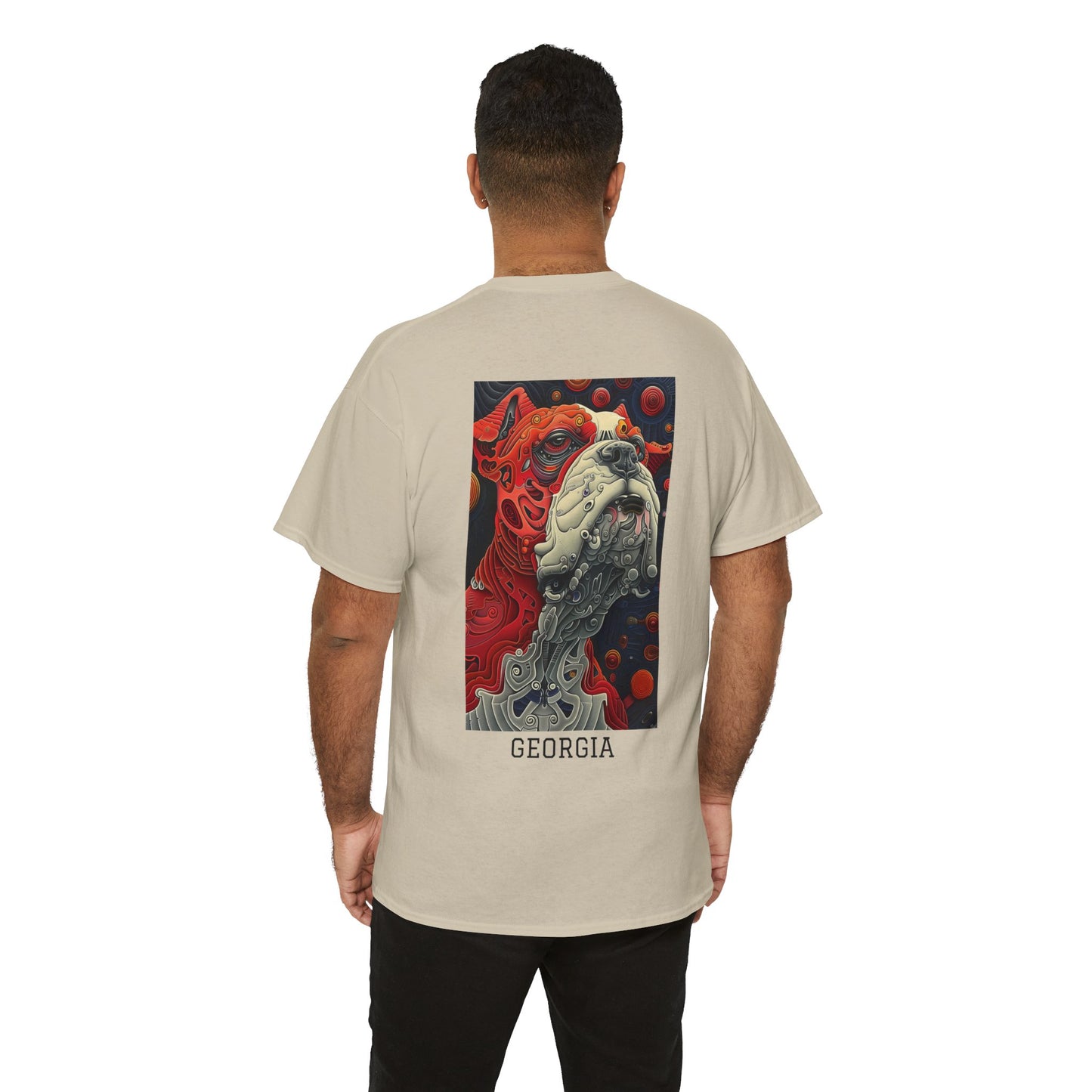Georgia 02B - Unisex Heavy Cotton Tee - Image on the Back