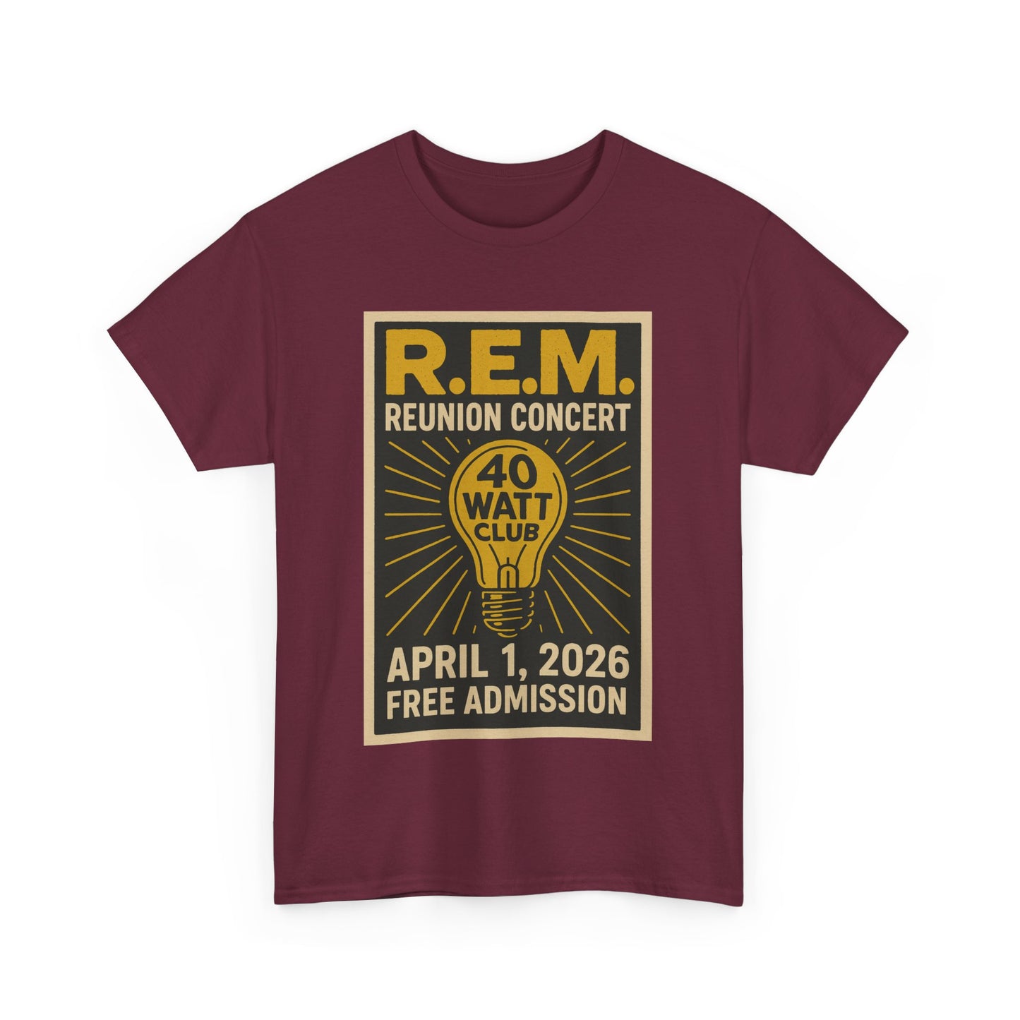 R.E.M. Reunion Concert Shirt v2