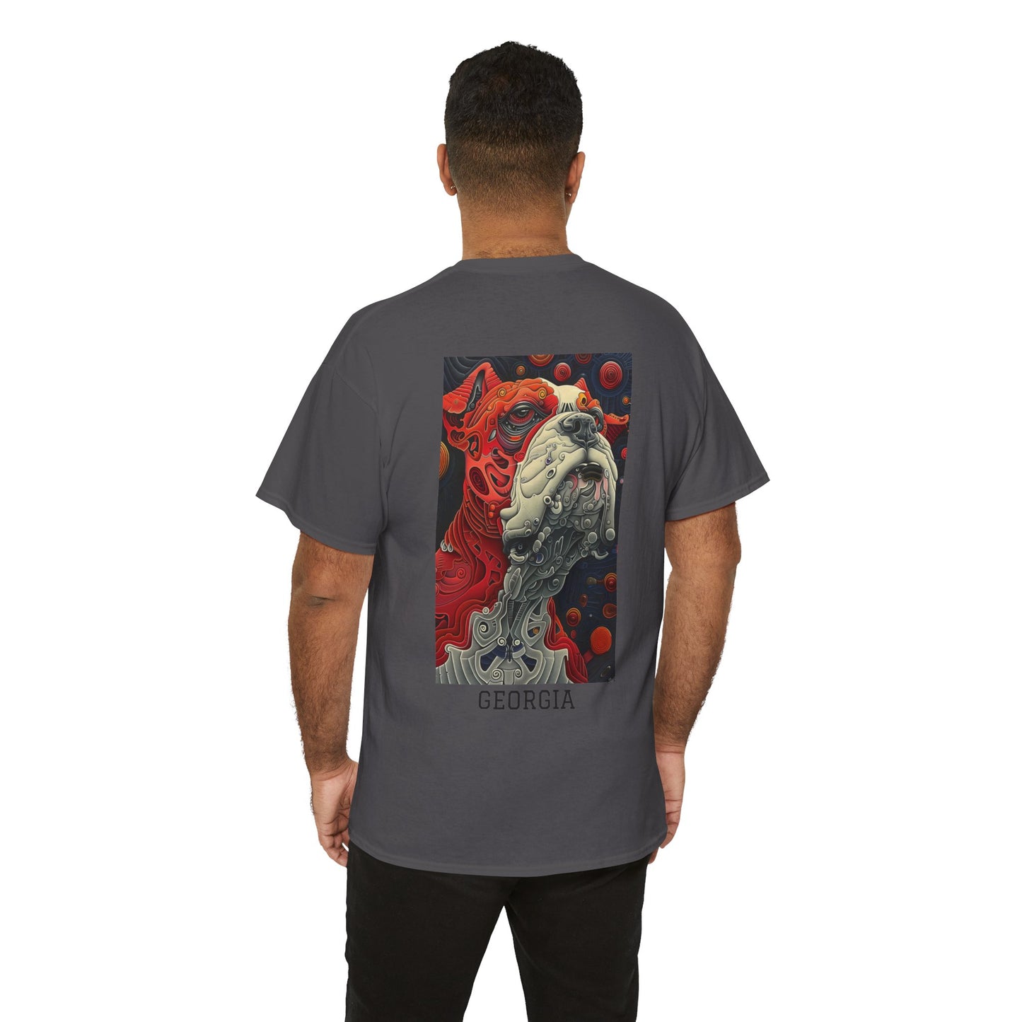 Georgia 02B - Unisex Heavy Cotton Tee - Image on the Back