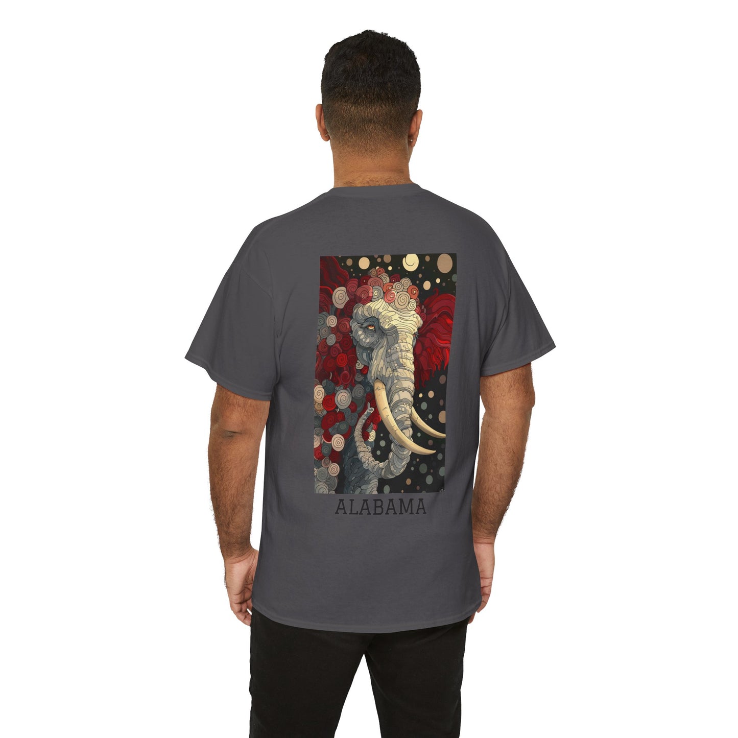 Alabama 01B - Unisex Heavy Cotton Tee - Image on the Back