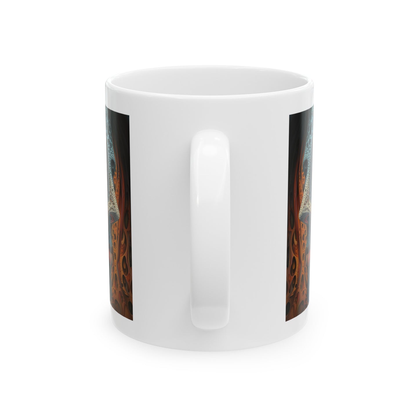 Face 01 - Ceramic Mug, (11oz)