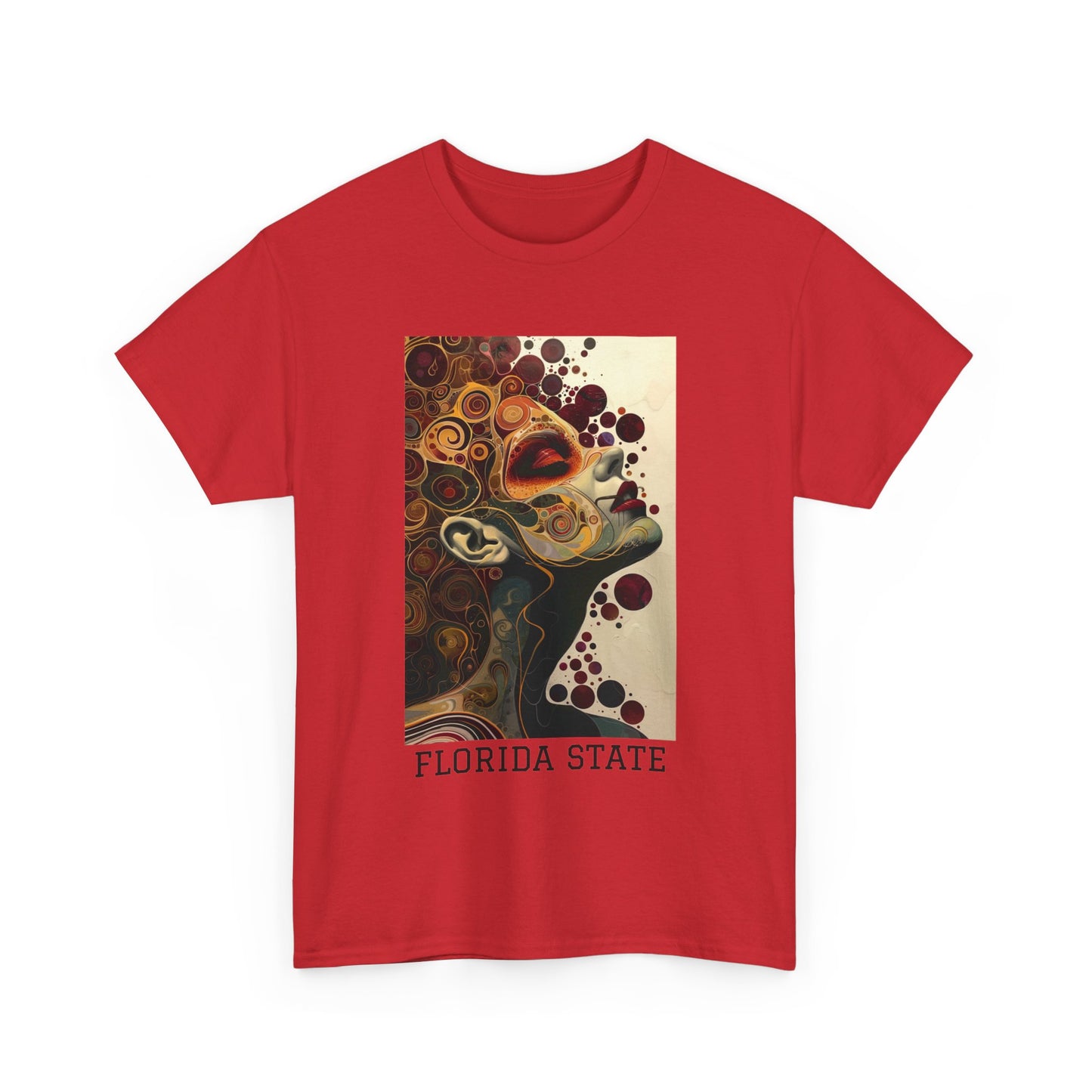 Florida State 01F - Unisex Heavy Cotton Tee - Image on the Front