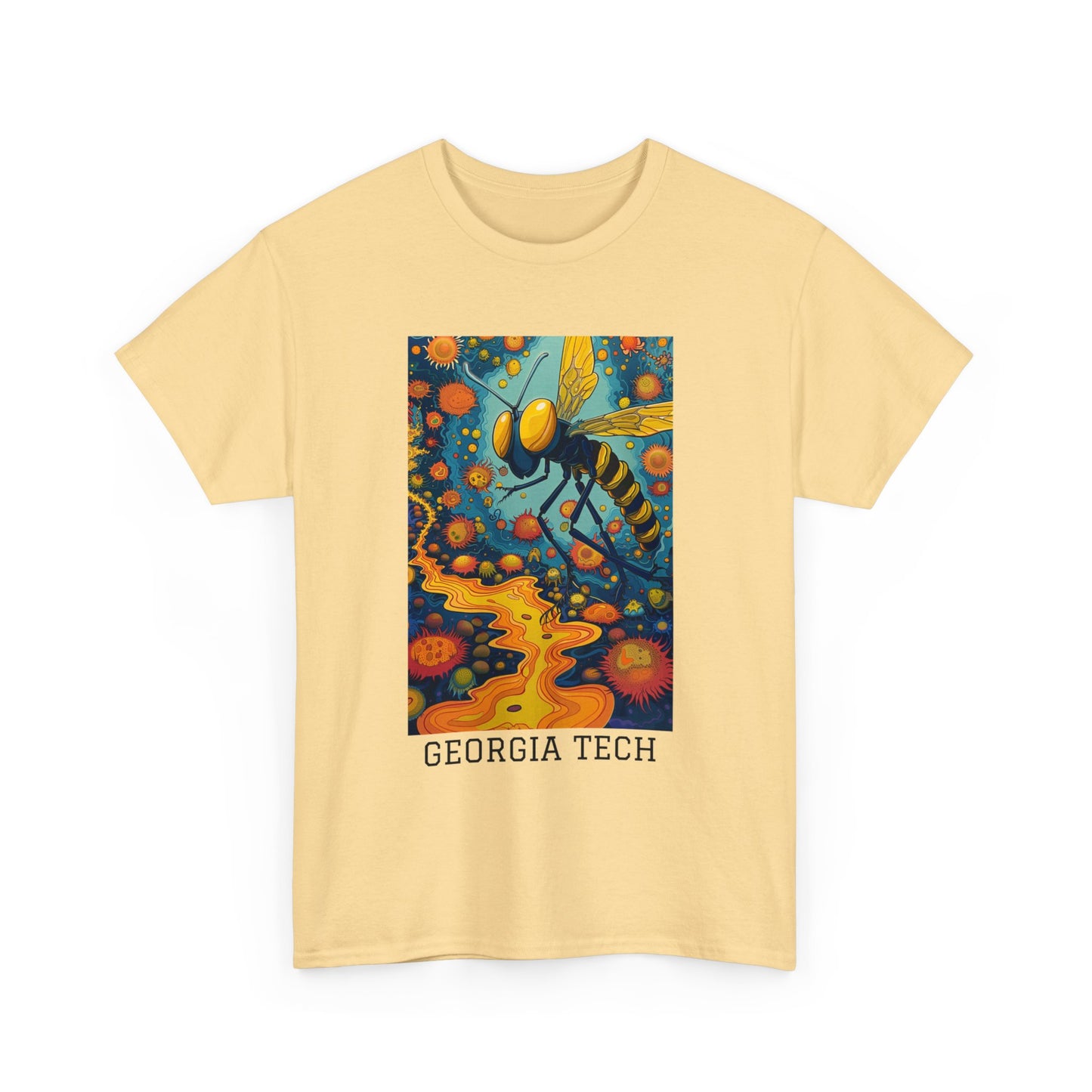 Georgia Tech 03F - Unisex Heavy Cotton Tee - Image on the Front