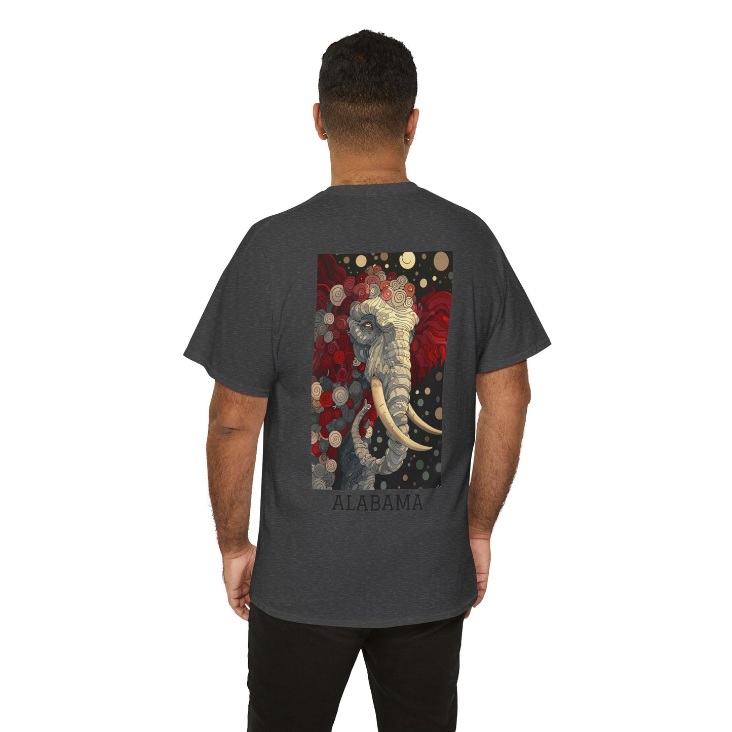 Alabama 01B - Unisex Heavy Cotton Tee - Image on the Back