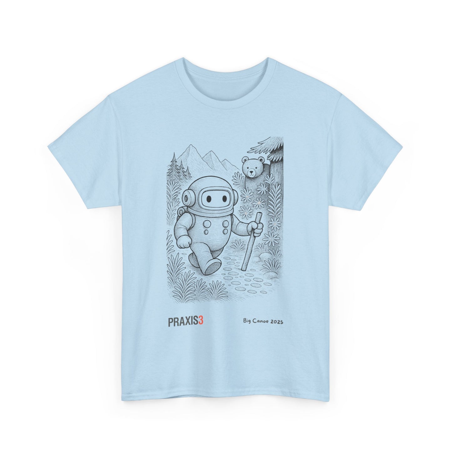 P3 Big Canoe 2025 - Praxi goes hiking line art
