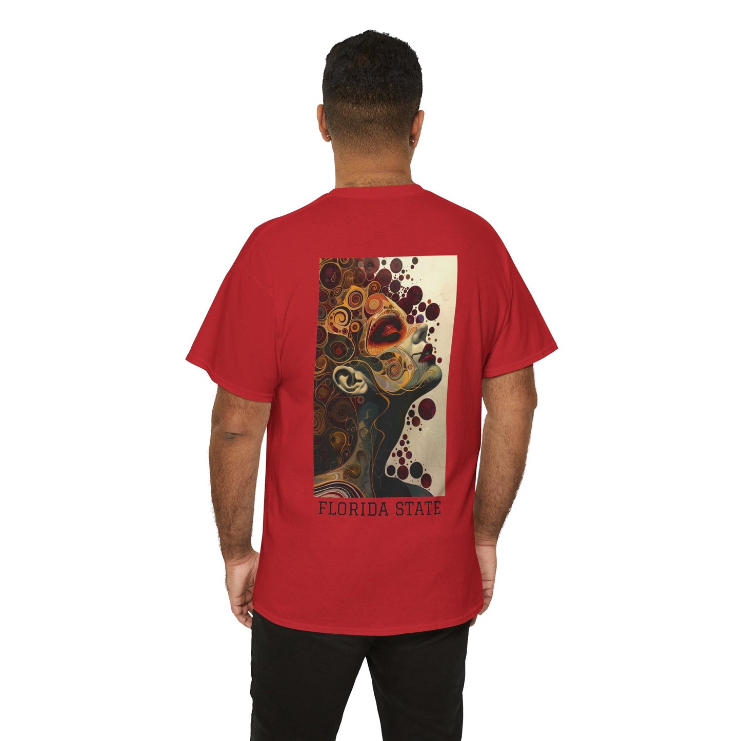 Florida State 01B - Unisex Heavy Cotton Tee - Image on the Back