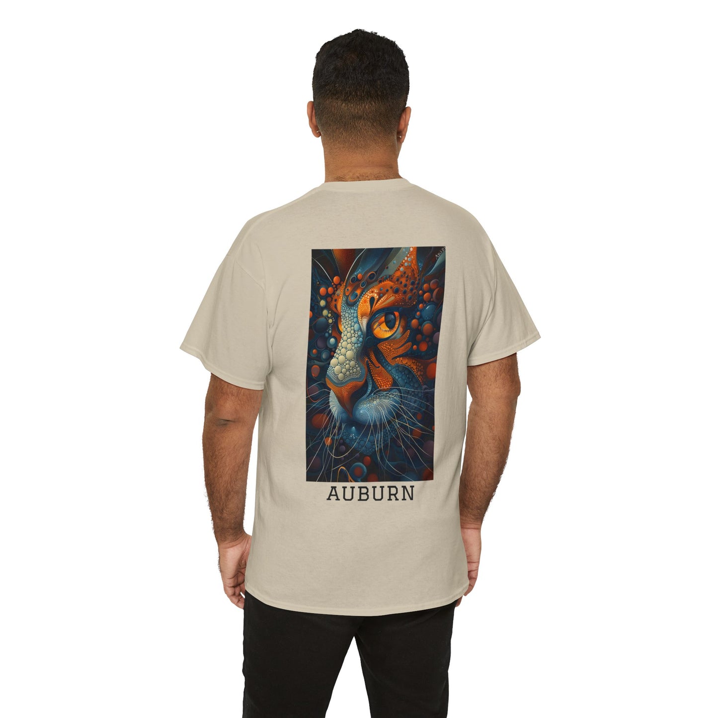 Auburn 01B - Unisex Heavy Cotton Tee - Image on the Back