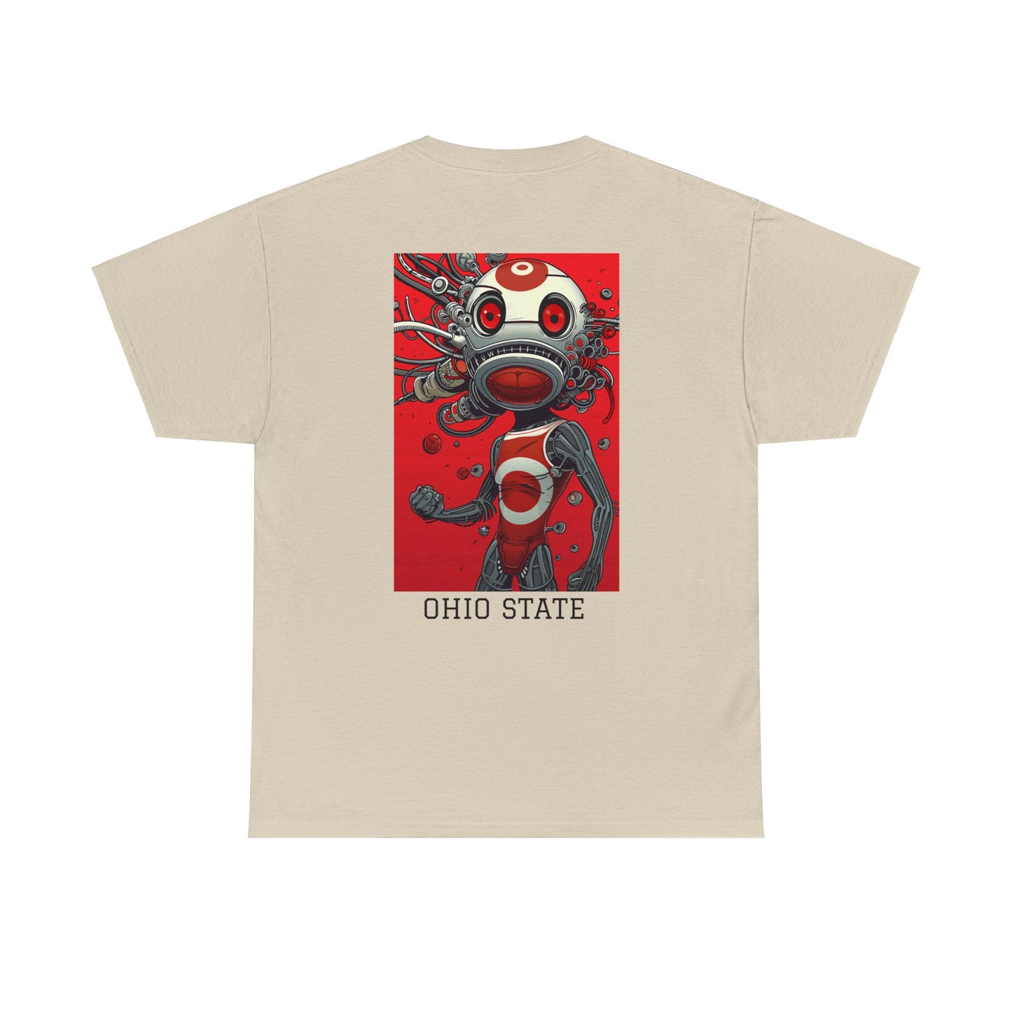 Ohio State 01B - Unisex Heavy Cotton Tee - Image on the Back