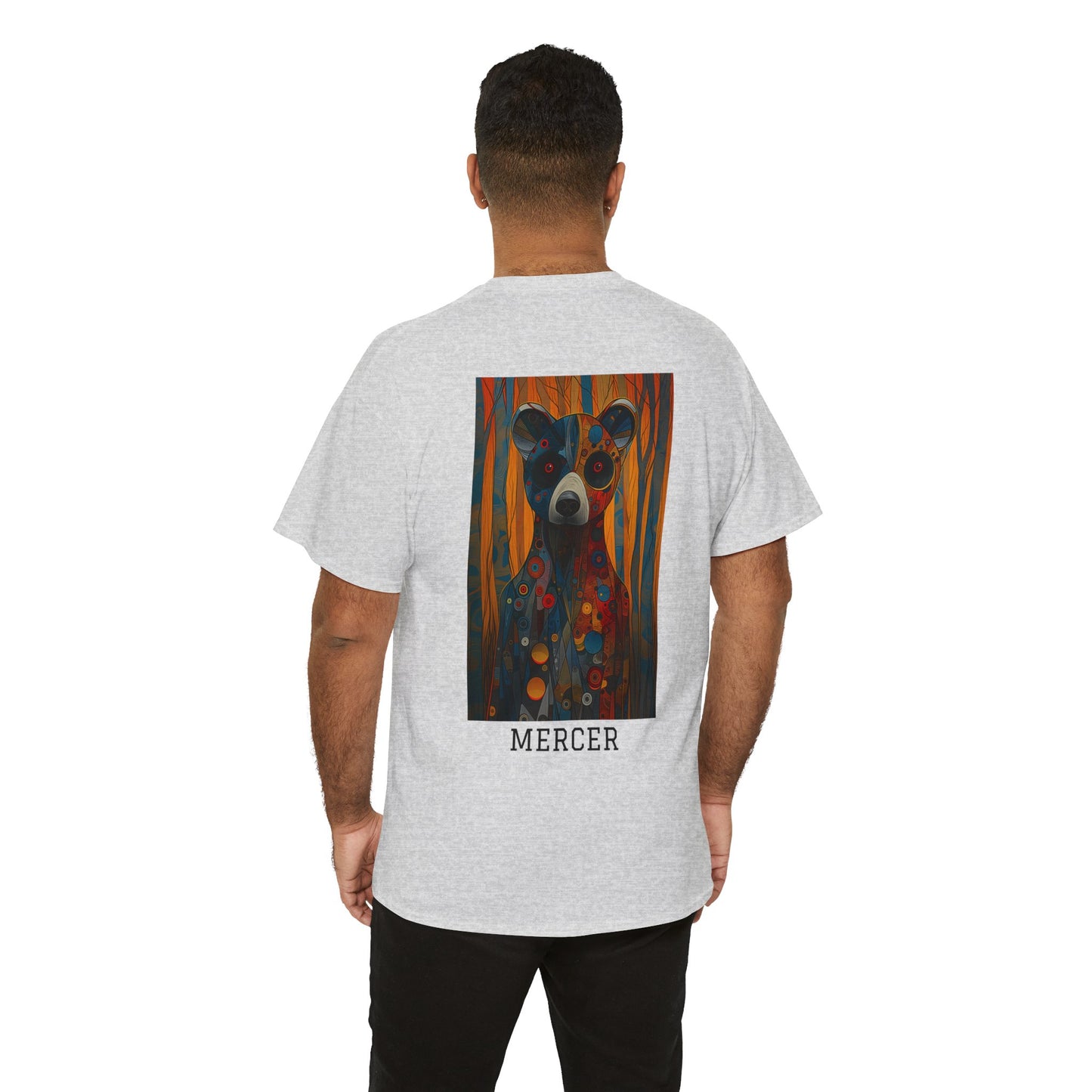 Mercer 01B - Unisex Heavy Cotton Tee - Image on the Back